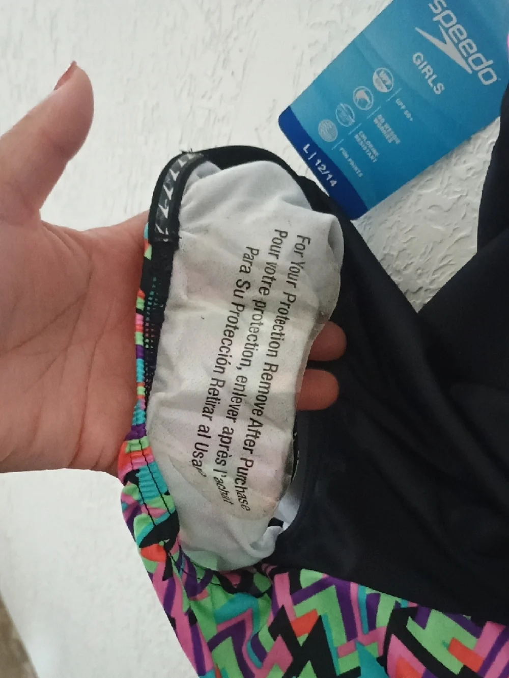 Speedo Blue Gradient Girls Swimwear Tag - Picture 7 of 8